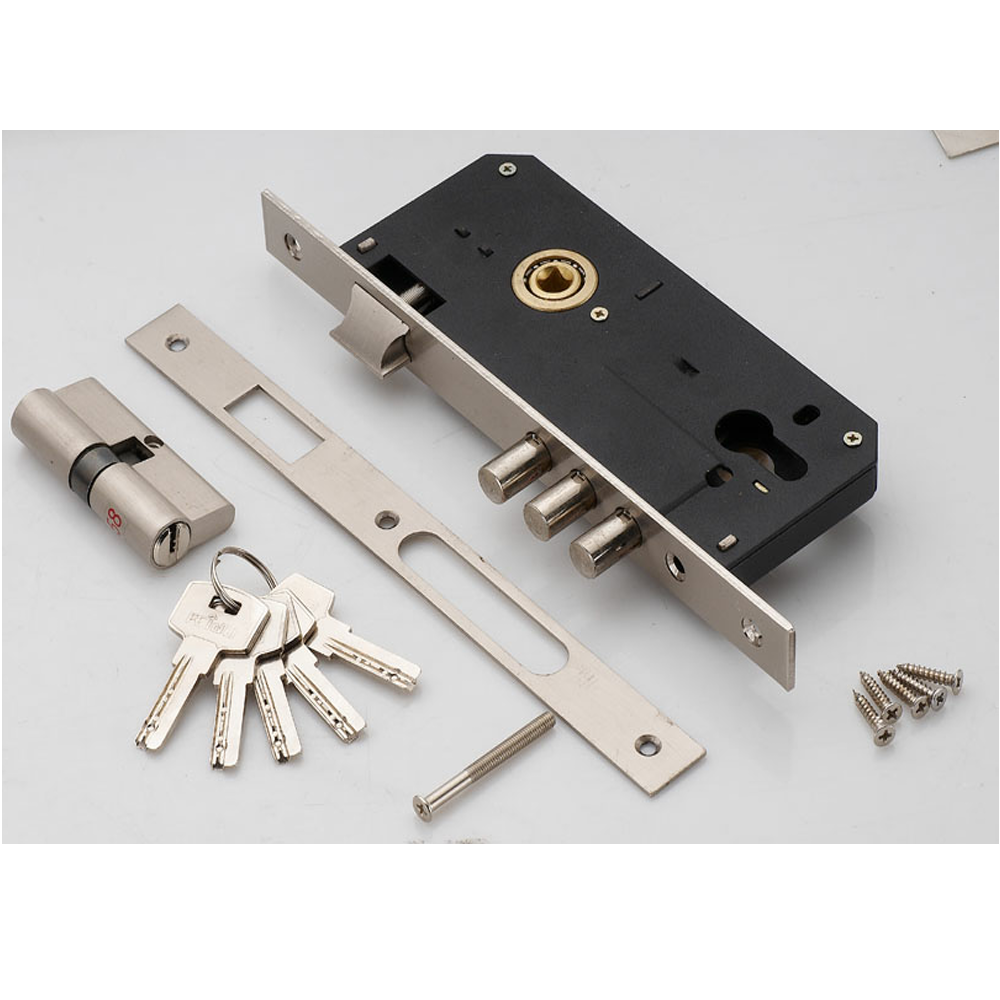Mortise Lock Body and Door Cylinder With Keys