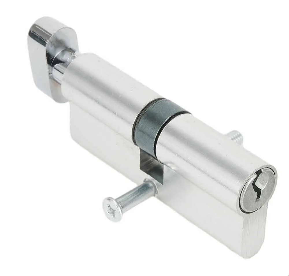 Door Cylinders -70mm One Key One Knob with 3 Normal  Brass Keys